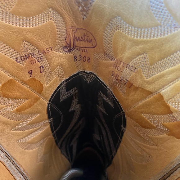 Justin lizard cowboy boots - Picture 5 of 7